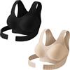 PINTUTU Reggiseno posturale da Donna con Chiusura Frontale Senza Cuciture Traspirante Modellante Regolabile in Vita correttivo per la Postura Posteriore Reggiseni