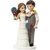 Mopec Y304 Figura Torta paddle sposa e sposo 10,5 x 18 cm.