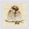 RIOLIS - Passero 1680, Punto croce 10x10cm, Punto croce kit da ricamare, Disegni da ricamare, Embroidery kit, Set punto croce, Kit ricamo punto croce