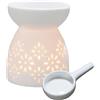 Pomurom Bruciatore per Olio Essenziale Candela con Cucchiaio, Diffusore di Aromi Portacandele, Lampada per Aromaterapia, Supporto di Luce di tè per Casa Camera da Letto Soggiorno Yoga Decorazioni Regalo