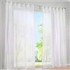 SIMPVALE 2 Pezzi Tende Voile Trasparenti per Finestra, Soggiorno, Camera e Balcone (Larghezza 140 cm/Altezza 250 cm, Bianco)