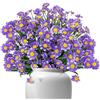 Generic Fiori finti con margherite finte, arbusti realistici resistenti ai raggi UV, decorazione per interni ed esterni, giardino, portico, finestra