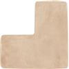 ZVD Tappeti Bagno,Tappeto Bagno Antiscivolo,Tappetino Da Bagno A Forma Di L,Tappetino Angolare Per Doccia, In Morbido Pile Di Corallo, Antiscivolo,Lavabile,Tappeto Bagno Assorbente (Giallo)