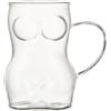itrimaka Boccale da birra in vetro, bicchieri da birra grandi,Bicchieri da birra per corpo da donna - Tazze d'acqua Boccali da birra sexy, bicchieri da cocktail da pub, bicchieri da birra, lavabili
