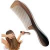 Rrlihjgu Pettine in corno antistatico, per donne - Spazzola per capelli naturale a denti larghi - Pettine in corno antistatico - Barba Health Care Massaggio, spazzola per ossa fatta a mano per capelli