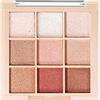 Teksome Palette Ombretti 9 Colori Shimmer Glitter, Makeup Professionale per Donne e Ragazze
