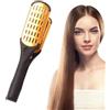 Whrcy Spazzola per capelli con morsetto, Spazzola per capelli doppia faccia | Spazzola per lisciare i capelli con setole di cinghiale doppia faccia - Spazzola lisciante per capelli spessi, Whrcy