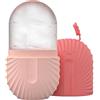 Knowlife Rullo Di Ghiaccio Facciale, Ice Roller Viso Donna Ragazza, Riutilizzabile Stampo Per Ghiaccio Silicone Per Occhi E Viso Per Restringe Pori, Riduce Gonfiore, Migliora Elasticità Della Pelle
