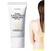 Povanjer Crema solare per viso, lozione solare naturale SPF 50-60 ml, protezione solare impermeabile ad ampio spettro, lozione solare minerale