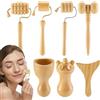 TocaFeank Strumenti in legno per massaggio manuale, kit di strumenti per massaggiatore in legno | Coppetta per massaggio manuale in legno da 7 pezzi per gambe | Strumenti per massaggi manuali per la