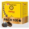 Caffè Manhoa - 100 Capsule Compatibili Nespresso | Tostatura Autentica Napoletan