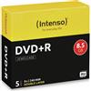 Intenso 4311245 DVD+R DL vergine, 8,5 GB, 5 pezzi (Video Game)