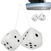 Djowyh Coppia di cubi per specchietto retrovisore auto, cubo per auto, cubo interno auto, cubo quadrato di peluche per specchietto auto, da appendere