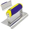 Generico Bordatrice manuale per cemento, molatrice per cemento | Frattazzo per finitura in cemento in acciaio inossidabile, molatrice manuale,Strumenti di rifinitura di precisione con impugnatura ergonomica, s