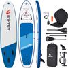 Tavola SUP Gonfiabile, 320X78X15Cm Set Tavola Stand up Paddle, Blu/Verde/Arancio