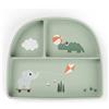 DONE BY DEER A/S STICK&STAY PIATTO CON SCOMPARTI PLAYGROUND VERDE 10