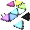 Corsair iCUE LC100 Pannelli luminosi per case, Mini-triangoli, Kit da 9 pannelli, 81 LED con diffusione della luce, Semplice collegamento con attacco magnetico, Lighting Node PRO incluso, Chiaro