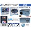 HUTRADE Proiettore 4K CPJ3 Smart WiFi Bluetooth Autofocus Cinema 22cm Blue Mar