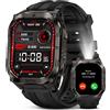 Tank M4C Smartwatch Con GPS, Corpo Robusto in Metallo Completo, Torcia Led,Batte