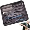 Generico Set di forbici da parrucchiere professionali, kit per tagliare i capelli - Cesoie per tagliare i capelli - Tagliacapelli per barba, modellatura, toelettatura, cesoie, forbici professionali per sfoltir