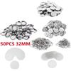 KeyRingix Set 50 portachiavi doppia faccia 25/32/37mm per macchina bottoni badge