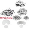 KeyRingix Set 50 portachiavi doppia faccia 25/32/37mm per macchina bottoni badge