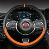 PremiumTech Coprivolante pelle microfibra 38cm per Fiat Tipo/Doblo/Toro/Bravo/Stilo Auto