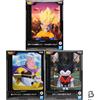 BANDAI Dragon Ball DAIMA Mini Figure Set di 3 Goku Fat Buu Gomah con pannello Banpresto