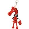 Portachiavi a forma di cavallo, divertente, con ciondolo per zaino, regalo