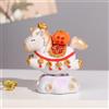 Mini Cavallino Statuetta Decorativa Resina Mascotte Ornamento Tavolo Scultura