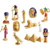 12 pezzi Figure dell'Antico Egitto Figure egiziane per bambini per