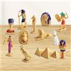 12x Figurine dell'Antico Egitto Figurine egiziane in miniatura per regalo