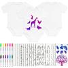 Vicloon Bambino Bavaglino Bianco,(29,30,12 Pcs)Fai da Te per Giochi Baby Sh 3PCS