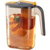 Bvizyelck Caraffa Frigo, 2600ml Brocce D'acqua Per Porta Del Frigorifero Con Coperchio, Caraffa Di Plastica Con Filtro, Brocce D'acqua Di Plastica Per Tè Freddo E Succo Di Frutta, Bevande Calde O Fredde