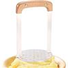 Generico Schiacciapatate, Schiacciapatate - Strumento schiaccia fagioli in acciaio inossidabile,Schiacciapatate A Mano, Pressa Manuale Per Patate Con Manico In Legno Per Avocado, Patate, Fagioli, Carne, Verdur