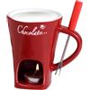 Nbbwwu Set di tazze per fonduta di cioccolato, tazza in ceramica per fonduta, tazza per fonduta, tazza per sciogliere il cioccolato, scalda burro per cioccolato e formaggio, per caramello, caramelle,