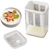 Generico Filtro Per Yogurt Con Coperchio | Colino Per Alimenti 1800ml - Separatore Di Siero Con Sacchetto A Maglie Fitte Per Frutta Succo Caffè Bacche E Bevande Vegetali