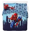 arlis Parure copripiumino Spiderman in cotone 2 persone, copripiumino reversibile 240 x 220 cm, 2 federe 65 x 65 cm, 100% cotone (Parure Spiderman)