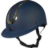 HKM Unisex Illusion Casco da equitazione Blu Scuro/Oro L = 58-60 cm