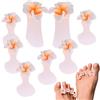 Generic 8 separatori per dita dei piedi per manicure, separatori per dita dei piedi, separatori in silicone per pedicure, separatori riutilizzabili per dita dei piedi, strumenti per pedicure e