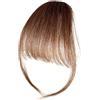 HunicandIU Clip per frangia di capelli umani, fermaglio per capelli con frangia ciuffo,Frangia umana con frangia sulla fronte da donna | Copre il diradamento dei capelli Indossare quotidianamente