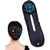 Generico Macchina per panini da donna, rullo per capelli forma di, Creatore di floreale punteggiato, Fasce per capelli da donna alla moda per appuntamenti, viaggi, feste, spettacoli