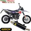 Arrow Aprilia SX 125 2025 Terminale Scarico Moto Thunder Alluminio Nero Marmitta