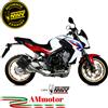 MIVV Scarico Completo Mivv Honda Cb 650 F 2014 Moto 2 Terminali Mk3 Inox Nero