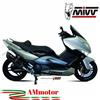 MIVV Scarico Completo Mivv Yamaha T-Max 500 2008 Terminale Per Moto Suono Inox Nero