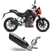 MIVV Impianto Completo Mivv Ktm 125 Duke 2016 16 Scarico Marmitta Suono Black Moto