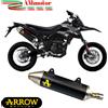 Arrow Aprilia SX 125 2019 Terminale Scarico Moto Thunder Alluminio Nero Marmitta