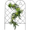 Nbbwwu Traliccio da giardino in metallo,Telaio per traliccio per piante rampicanti,Metallo Impilabile Decorativi Verdure Fiori Vite Traliccio Vine,Pianta da giardino Rampicante Mensola a reticolo
