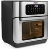 Princess Friggitrice ad Aria Forno 10 L con Cestello Rotante, Airfryer Ventilato, 10 Programmi, Display Touch Digitale, Acciaio Inox, Fino al 66,7% di Risparmio Energetico, 1500 W, 182065