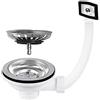 CR Piletta 31/2 Lavello Inox e Ceramica c/Troppopieno flessibile